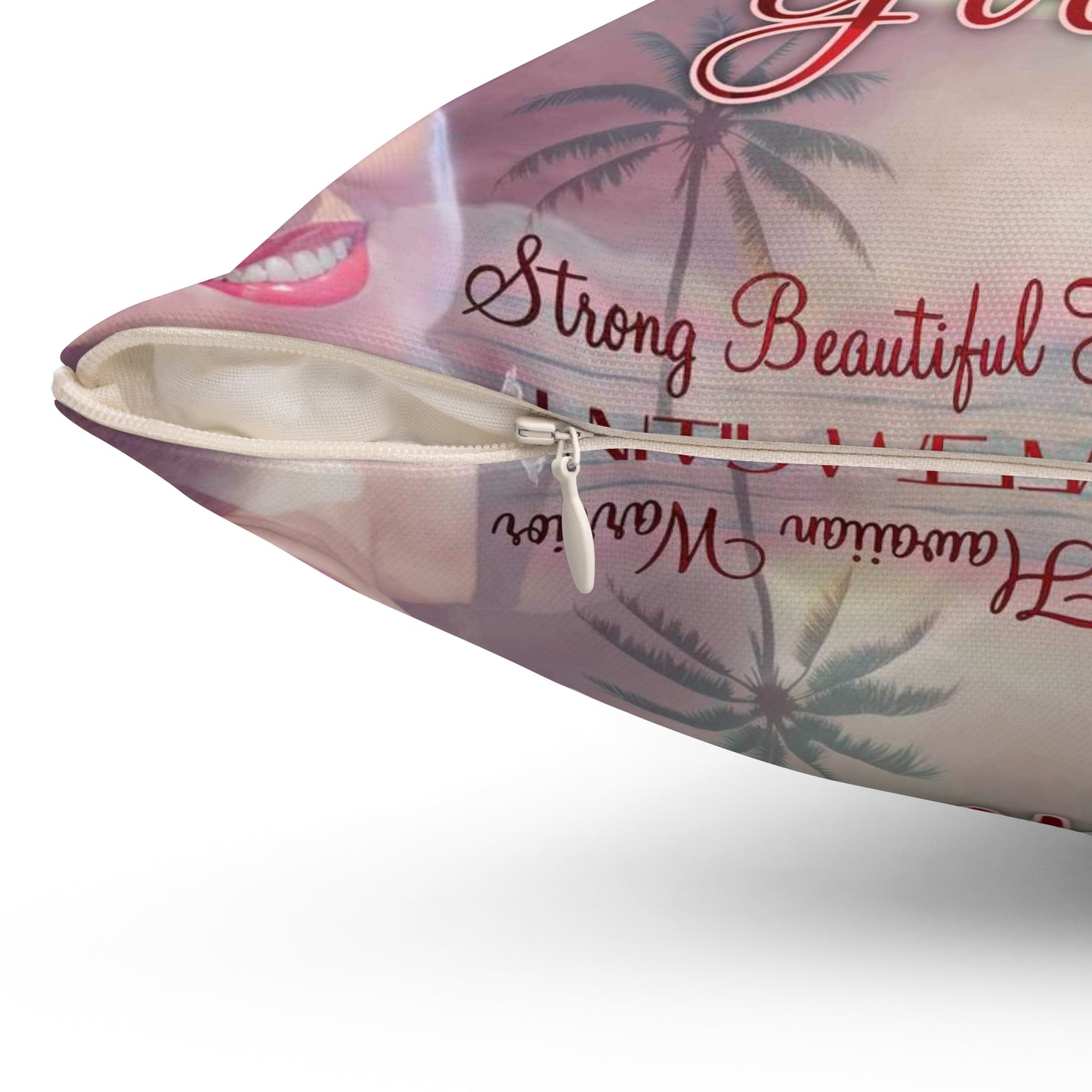 Spun Polyester Square Pillow