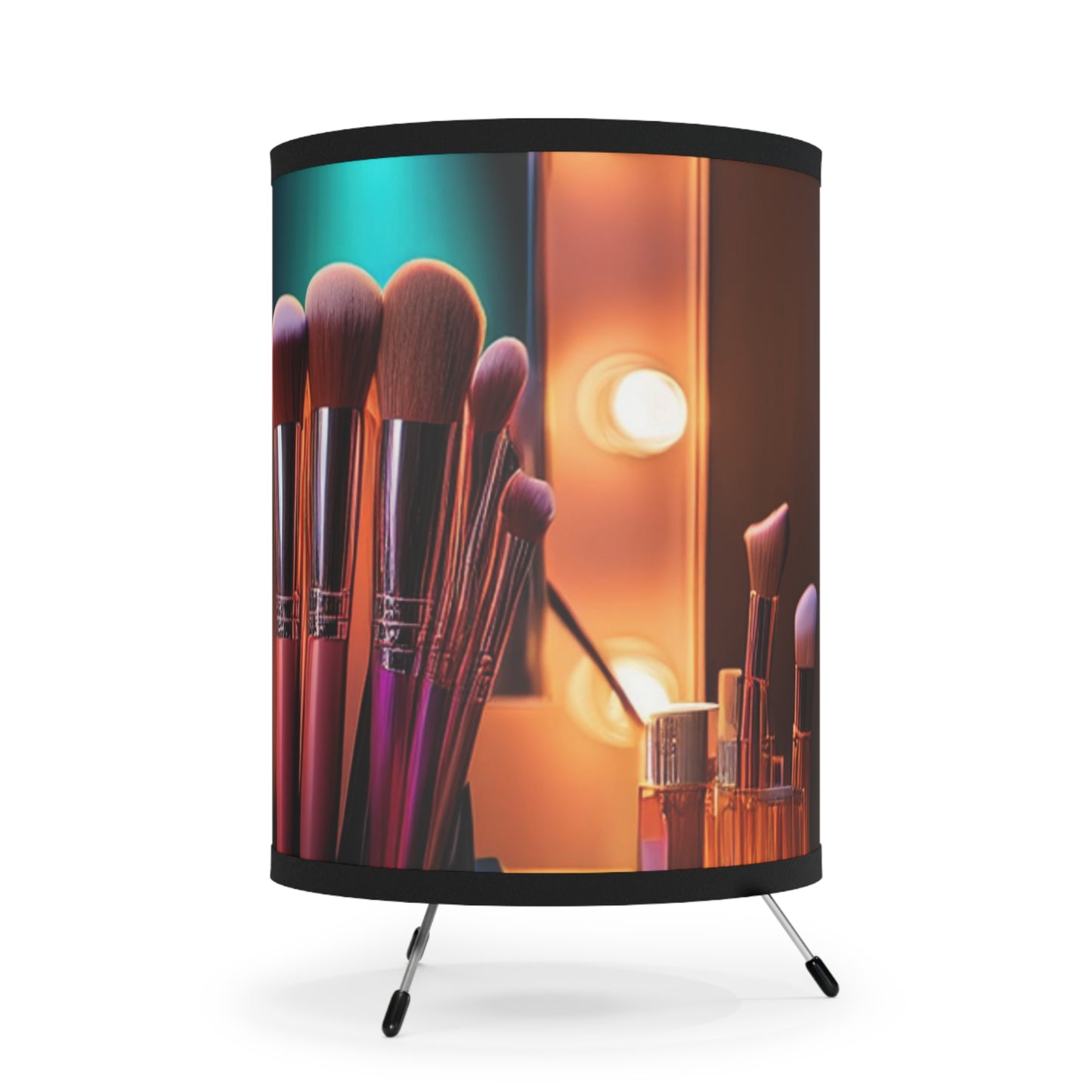 Tripod Lamp with High-Res Printed Shade, US\CA plug