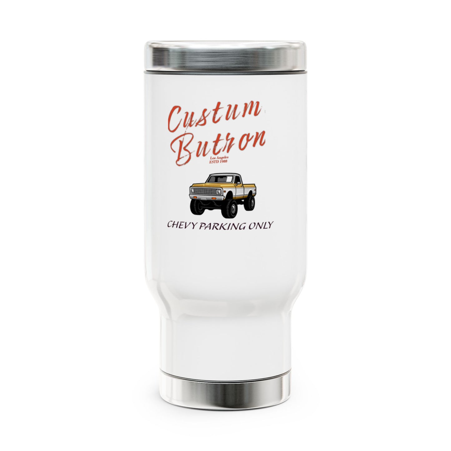 Stainless Steel Travel Mug with Handle, 14oz