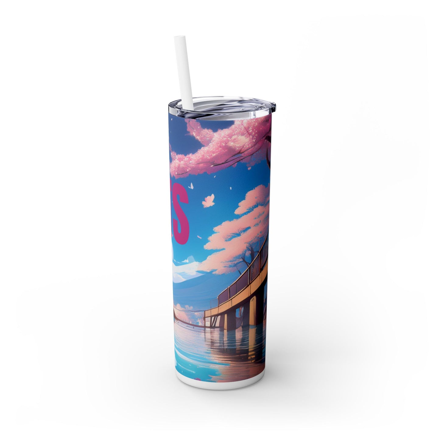 Skinny Tumbler with Straw, 20oz