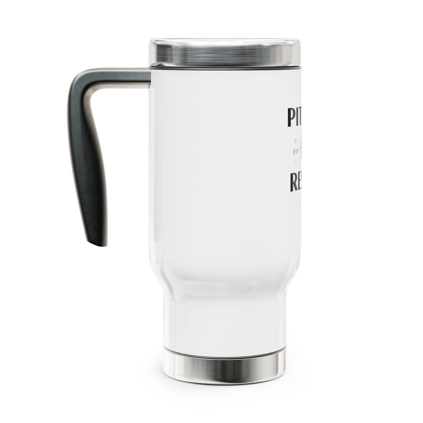 Stainless Steel Travel Mug with Handle, 14oz #