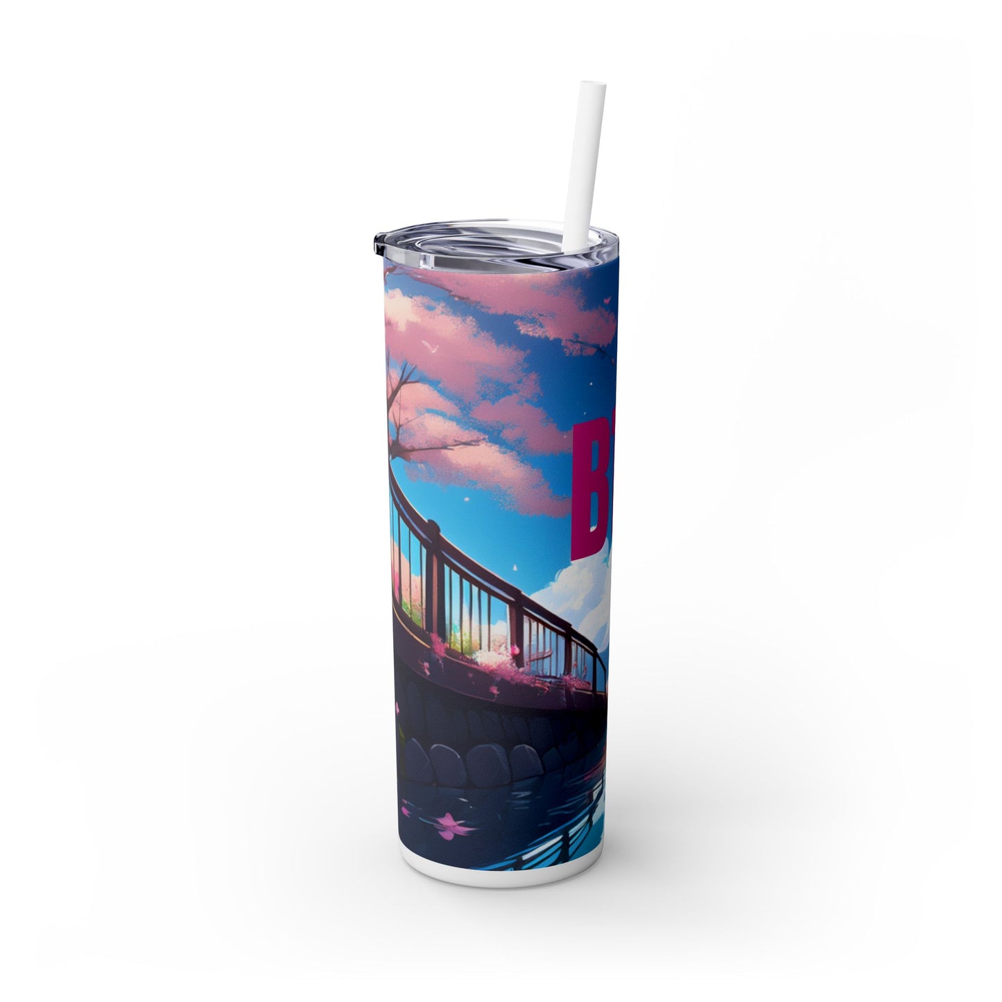Skinny Tumbler with Straw, 20oz