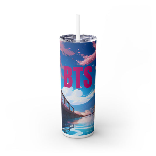 Skinny Tumbler with Straw, 20oz